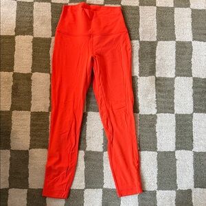 lululemon athletica Red Leggings
